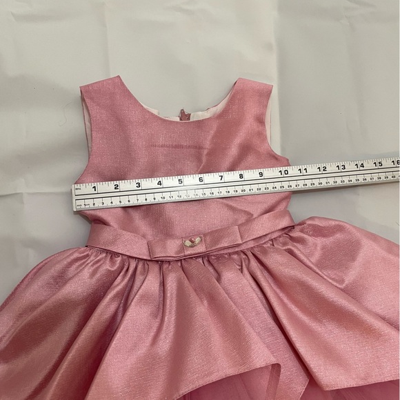 Stunning Girls’ Formal Dress with Pink Tulle & Accent Coat | Size 4 - Picture 6 of 14